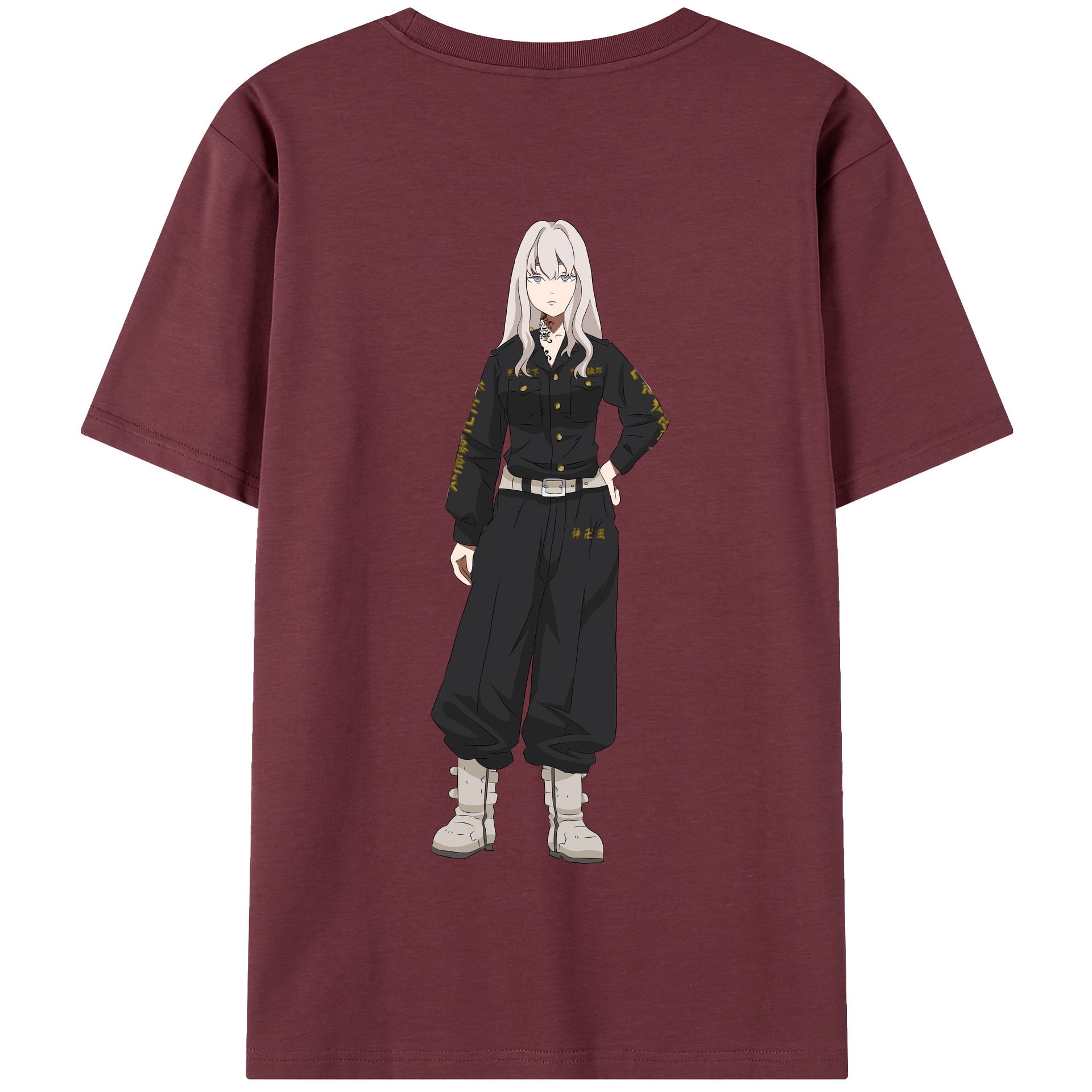 （画像用） 東京リベンジャーズ Tokyo Revengers 綿100％半袖Tシャツ（背面プリント）